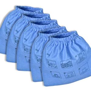 Invest - Pack de 5 Filtres Textiles Lavables Compatibles Parkside PNTS 1300 C3, A1, B2, 1250/9, 1250 - Filtres Haute Performance de Remplacement pour Aspirateur Eau et Poussière
