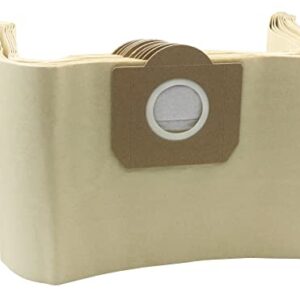 KENSHIRE Lot de 6 sacs filtrants en papier compatibles avec les sacs Karcher WD3 WD3P Aspirateur humide et sec Part A 2204, A 2234 PT, A 2534 PT SE 4001, SE 4002 aspirateur, 6.959-130
