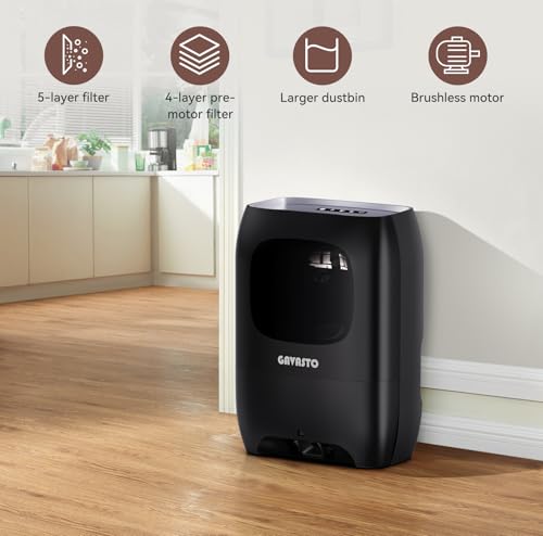 Pro Touchless Pelle à poussière automatique pour aspirateur – Ultra rapide et puissante – Idéale pour balayer les poils d'animaux de compagnie, la saleté, la cuisine, la saleté, l'aspirateur, la – Image 4