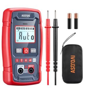 AstroAI 2000 Counts Intelligent Multimètre, Voltmètre Numérique à Gamme Automatique, Mesure Rapide et Précise de la Tension AC/DC, Continuité, Résistance, Avec la Fonction de Tension sans Contact