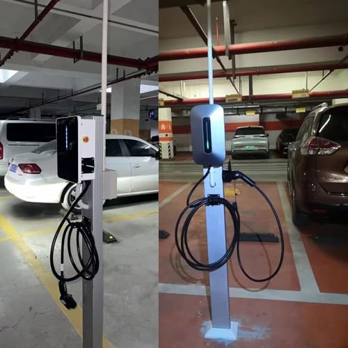 Borne de Recharge Poteau de Fixation pour Véhicule Électrique avec Crochet en J et Boulon D'expansion, Colonne de Support pour Voiture Électrique, Socle de Recharge pour Véhicule Électrique Tesla – Image 3