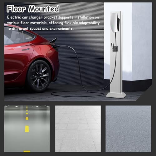 Borne de Recharge Poteau de Fixation pour Véhicule Électrique avec Crochet en J et Boulon D'expansion, Colonne de Support pour Voiture Électrique, Socle de Recharge pour Véhicule Électrique Tesla – Image 4