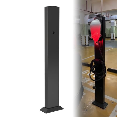 Borne de Recharge extérieure pour véhicules électriques, avec Crochet et Accessoires de Montage, Faible encombrement, Convient pour Garage, communauté, Usine (Blanc)