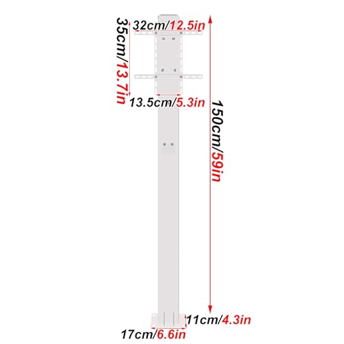 Borne de Recharge pour Voiture électrique Autonome, Socle de Recharge extérieur pour véhicule électrique, avec Accessoires d'installation, adapté à Divers environnements (Noir) – Image 3