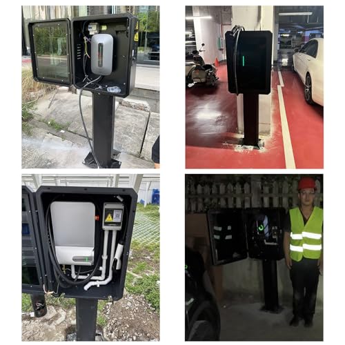 Borne de Recharge verrouillable pour Voiture électrique, Socle de Recharge en Acier, borne de Recharge étanche pour véhicules à énergie Nouvelle, pour collectivités, usines, Jardins et Porch – Image 3