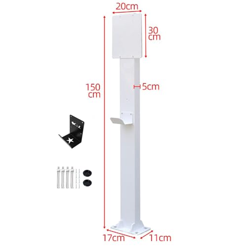 Borne de recharge sur socle pour véhicule électrique,Pied de recharge pour véhicule à énergie nouvelle Colonne de recharge,Support de connecteur de chargeur EV universel monté au sol pour extérieur – Image 3
