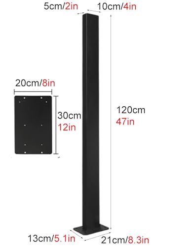 Colonne de Charge pour Voiture avec Crochet, Support de Chargeur pour véhicule électrique, Poteau de Support pour borne de Recharge pour véhicule électrique, Colonne de Charge Universelle (n – Image 3