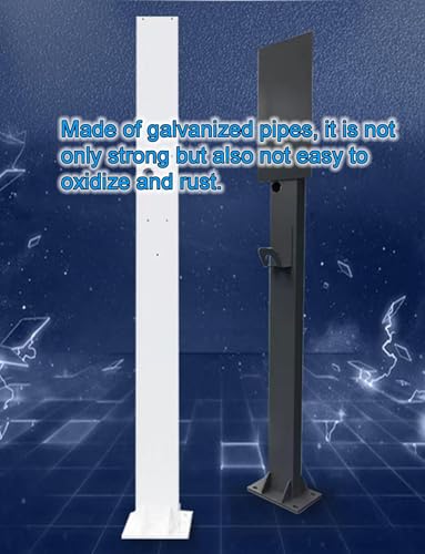 Colonne de Charge pour Voiture avec Crochet, Support de Chargeur pour véhicule électrique, Poteau de Support pour borne de Recharge pour véhicule électrique, Colonne de Charge Universelle (n – Image 4