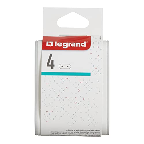 Legrand 049400 - Fiche Multiprise avec 4 Prises Latérales sans Terre - Blanc et Gris clair, Incolore, Taille unique – Image 3