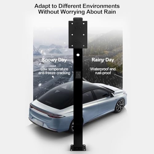 NZVZGKTNTW Socle De Connecteur De Chargeur for Véhicule Électrique, Accessoire De Support De Borne De Recharge Autonome for Voiture Électrique, Organiseur De Câbles, Résistant À La Corrosion – Image 4
