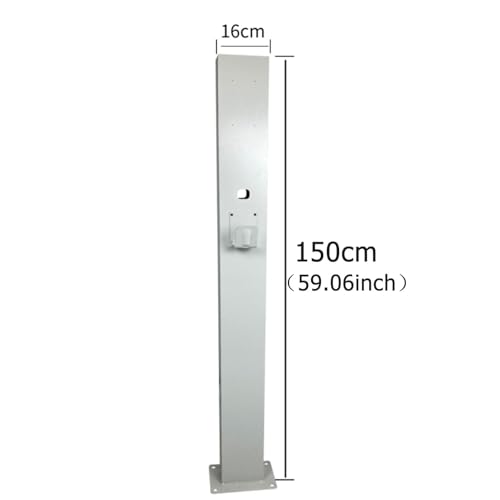 Socle De Connecteur De Chargeur For Véhicule Électrique, Accessoire De Support De Borne De Recharge For Voiture Électrique, Pilier De Véhicule Électrique En Acier Robuste, Support De Borne De Recharge – Image 3
