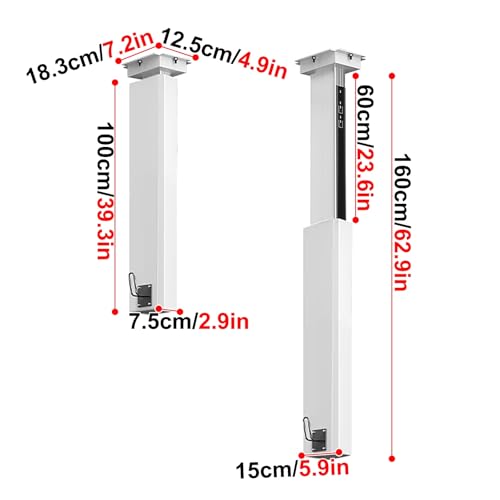 Socle pour borne de Recharge Murale, Support pour borne de Recharge pour véhicules électriques, avec télécommande, Rail Coulissant Silencieux, Trou de câblage réservé, capacité de Charge Stable, – Image 3
