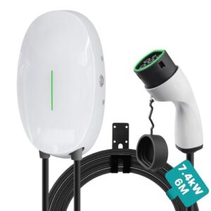 Teskee-Cargador-EV-Tipo-2-Wallbox-Home-Smart-EV-Estacion-de-carga-Para-automoviles-Para-Todos-Los-vehiculos-electricos-y-automoviles-hibridos-enchufables-USO-en-exteriores-e-interiores-0 Teskee Cargador EV Tipo 2 Wallbox Home Smart EV Estación de carga Para automóviles Para Todos Los vehículos eléctricos y automóviles híbridos enchufables USO en exteriores e interiores