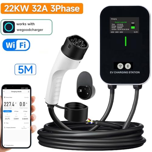 Zambuph Station de pour véhicules électriques 7KW 32A/11KW 16A/22KW 32A 1/3Phase Type-2 avec borne de pour Crochet Station pour véhicules électriques – Image 4