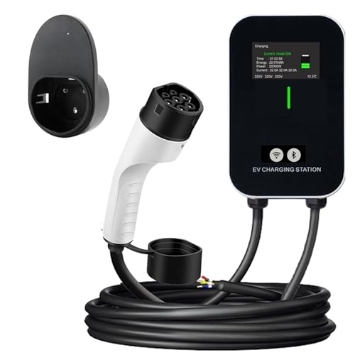Zambuph Station de pour véhicules électriques 7KW 32A/11KW 16A/22KW 32A 1/3Phase Type-2 avec borne de pour Crochet Station pour véhicules électriques