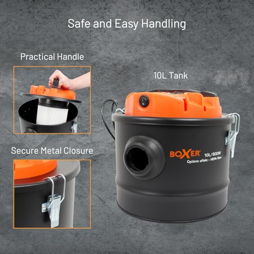 Boxer Aspirateur Cendre avec Filtre HEPA - Aspirateur a Cendre avec Moteur – Image 3