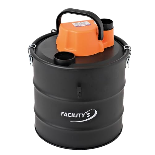 FACILITYS Aspirateur à Cendres Chaudes 1200W 18L en Métal - Aspirateur poêle à pellets et cheminée, jusqu'à 60°C avec Fonction Soufflerie, Filtre HEPA Lavable – Image 3