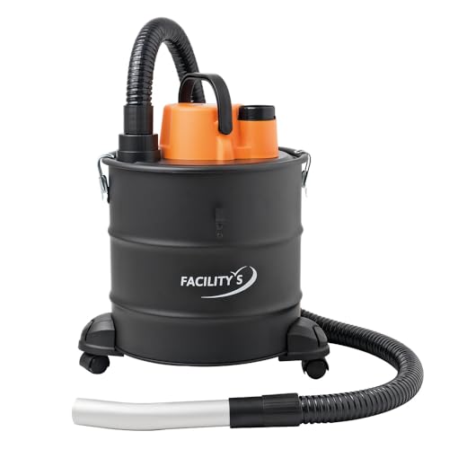 FACILITYS Aspirateur à Cendres Chaudes 1200W 18L en Métal - Aspirateur poêle à pellets et cheminée, jusqu'à 60°C avec Fonction Soufflerie, Filtre HEPA Lavable – Image 4