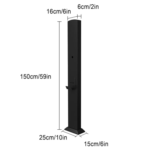 Générique Support De Connecteur De Chargeur EV, Borne De Recharge sur Socle pour Véhicule Électrique, Universel Monté Au Sol pour Extérieur, pour Zones Résidentielles, Parkings, Usines – Image 3