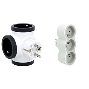 Legrand-Fiche-multiprise-rotative-avec-3-prises-laterales-avec-terre-blanc-et-gris-fonce-Fiche-multiprise-avec-3-prises-frontales-avec-terre-blanc-et-gris-clair-0 Legrand - Fiche multiprise rotative avec 3 prises latérales avec terre - blanc et gris foncé & Fiche multiprise avec 3 prises frontales avec terre - blanc et gris clair