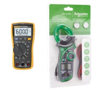 Multimètre numérique d'électricien Fluke 117 avec mesure de tension sans contact & Schneider Electric IMT23214 Pince De Mesure Ampèremétrique Pinza Amperimetrica Digital