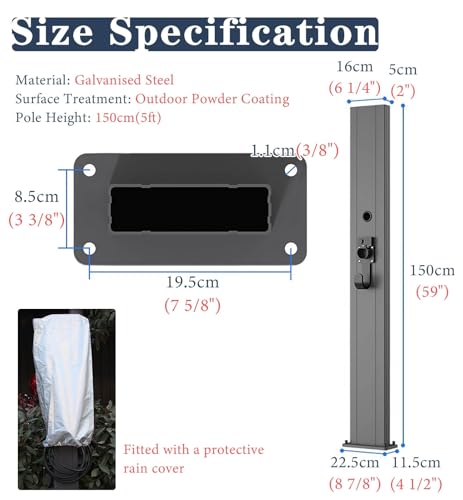 Oracra Borne de Recharge Borne de Recharge pour Véhicules Électriques, Support Extérieur pour Chargeur de Véhicules Électriques, Pile pour Voitures Électriques dans Un Garage – Image 3