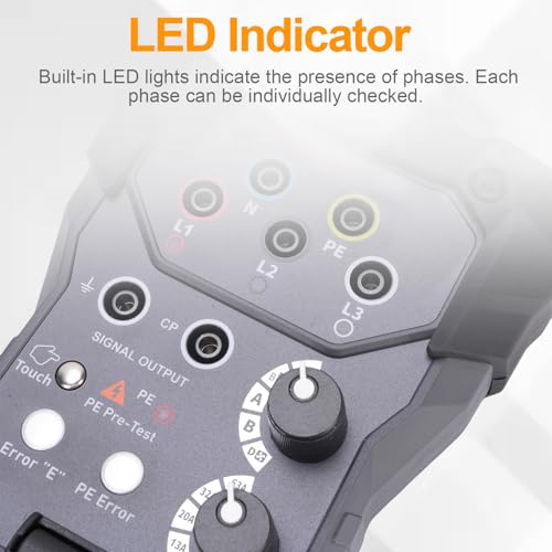 Pretfy Adaptateur de Testeur de Station Recharge EV avec Commutateurs Rotatifs pour Simuler Les Câbles Charge, Compatible avec Les Testeurs et Oscilloscopes, pour Techniciens Automobiles – Image 4