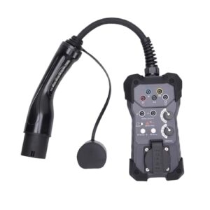 Aoresac Adaptateur de Station de Charge pour Véhicules électriques, Outil Diagnostic, Testeur compatibilité, Base Charge pour Véhicules électriques avec Prise 4 Mm, Propriétaires et Passionnés