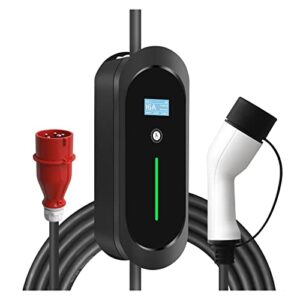 WEIJICUI Chargeur Voiture Electrique, 11kw EV Charger Station de Recharge for véhicule électrique EVSE Wallbox avec câble de Type 2 Cable16A 3Phase 62196-2